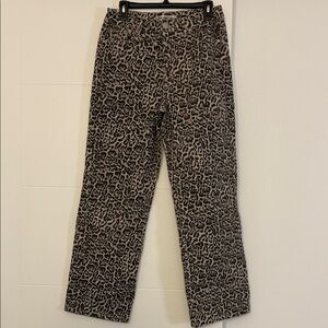 Madden Girl Animal Print Straight Leg Jeans